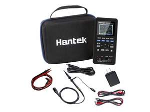 Hantek osciloscópio digital portátil usb, 2d42 3 em 1 portátil 250msa/s gerador de forma de onda, 2 canais 40mhz lcd - Product Image 2