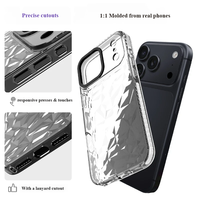 Coque de téléphone à motif diamant, flexible, légère, anti-rayures, avec logo personnalisé, fourniture directe d'usine pour iPhone 17