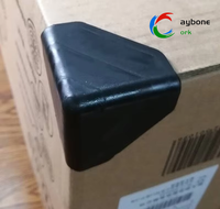 Protection d'angle en plastique noir à trois côtés pour carton logistique, garde de bord et garde d'angle 80*80*80mm, épaisseur 1mm