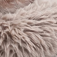 Lit pour animaux de compagnie sans assemblage, housse amovible et lavable, design coussin donut, lit doux en peluche pour chat et chien, pour chambre à coucher, utilisation en intérieur