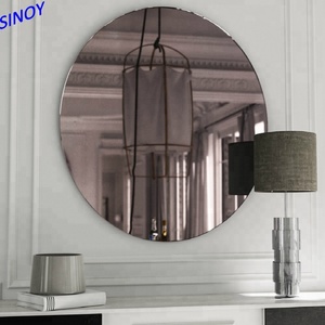 Wholesales Unframed <b>Round</b> <b>Mirror</b> Home Decoration Durable clear Waterproof for <b>Bathroom</b> Living Room Home Decor Furniture - Product Image 5