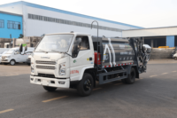 Camion de recyclage JMC 6CBM à transmission manuelle, 4x2, avec compacteur à roues, moteur, pour la collecte des déchets urbains