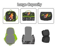Ensemble de sacs à roulettes de football pour enfants : sac à dos de voyage, boîte à lunch, trousse à crayons, gourde et fournitures scolaires