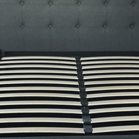 Cama Queen Size de Lujo con Elevación a Gas, Tapizada, Estilo Moderno de Mediados de Siglo, Plegable, con Almacenamiento Debajo de la Cama, Ecológica