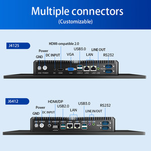 คอมพิวเตอร์อุตสาหกรรม J6412 ออลอินวัน หน้าจอสัมผัส สำหรับสำนักงาน ธุรกิจ แท็บเล็ต Wifi อลูมิเนียม รุ่นสั่งทำพิเศษ J4F15/J6F15 ออลอินวันอุตสาหกรรม - Product Image 5