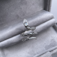 Bague personnalisable en argent 925 avec moissanite de 0,8 carat certifiée VVS GLA, disponible en OEM/ODM pour les marques de bijoux de mariage et de mode