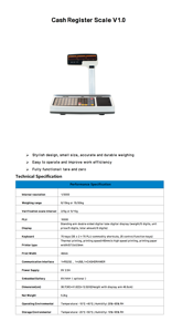 Nuevo supermercado, frutería, mercado de verduras, dulces, delicatessen, báscula de <span class=keywords><strong>caja</strong></span> <span class=keywords><strong>registradora</strong></span>, catering, <span class=keywords><strong>caja</strong></span> <span class=keywords><strong>registradora</strong></span> <span class=keywords><strong>para</strong></span> llevar - Product Image 5