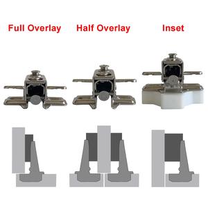 <span class=keywords><strong>Cerniera</strong></span> Artigianale a Soffietto in Acciaio Inossidabile da 35mm a Chiusura Lenta Bidirezionale per Ante di Mobili con Cornice Frontale - Product Image 6