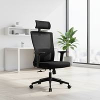 Chaise de bureau ergonomique en maille de haute qualité, moderne, avec siège relevable pour personnel exécutif, en tissu, en vente