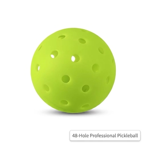 Pelota <span class=keywords><strong>de</strong></span> Pickleball <span class=keywords><strong>de</strong></span> 48 Hoyos Moldeada por Inyección <span class=keywords><strong>de</strong></span> Precisión, 74 mm, para Entrenamiento y Competición al Aire Libre, Logotipo Personalizado, OEM, Venta al Por Mayor - Product Image 2
