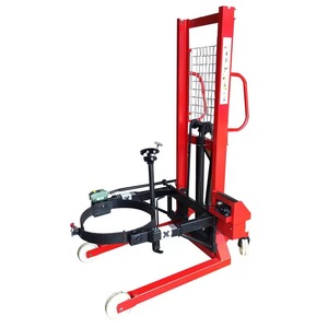 재료 운반 고급형 수동 용량 <span class=keywords><strong>350kg</strong></span> 이동식 휴대용 오일 드럼 핸들러 배럴 캐리어 리프터 트롤리 트럭 - Product Image 3