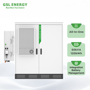 Système solaire commercial GSL Energy 120KWH 250KWH Batteries LiFePO4 au lithium-ion BESS Système de stockage d'énergie de réseau à refroidissement par air - Product Image 3