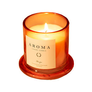 Couvre-gobelet en verre à cloche dorée fait à la main, <span class=keywords><strong>bougie</strong></span> parfumée à la cire de soja créative pour la décoration de la maison de vacances, cadeaux de Noël - Product Image 5