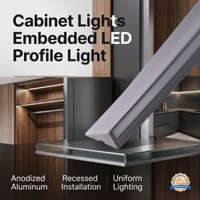 Profilé en aluminium pour bande LED, canal en aluminium série 6000, profilé en aluminium sur mesure, découpe personnalisée YB1021-31-1