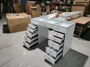 โต๊ะทำเล็บสไตล์ฝรั่งเศสคลาสสิก,โต๊ะทำเล็บสีขาวตักแผนกต้อนรับส่วนหน้าเล็บใช้5ปี<span class=keywords><strong>2022</strong></span> - Product Image 2