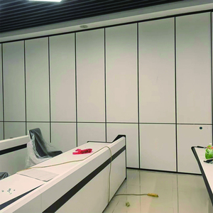 Акустическая деревянная передвижная перегородка для офисных переговорных комнат, складная временная стена для ресторанов и холлов - Product Image 3