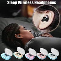 Écouteurs de sommeil sans fil X55, mini-casques TWS stéréo discrets avec micro, appels HD, réduction active du bruit
