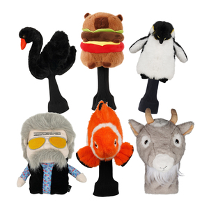 Housse de tête de club de golf personnalisée en peluche avec logo animal (chat) – Accessoires de golf – Prix usine - Product Image 2