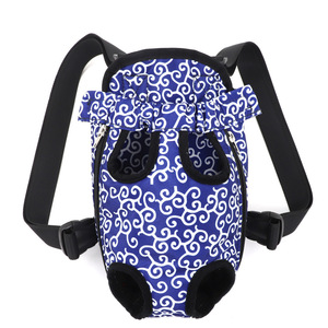 Pet Backpack Breathable Moderate Capacity Travel Dog Carrier Pattern Blue Green Red - Product Image 5