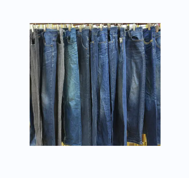 All'ingrosso signore Jeans pantaloni di seconda mano abbigliamento Canada vestiti usati in balle prezzo