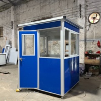 TOPPRE Cabine de Surveillance Extérieure Détachable Préfabriquée, Mini Cabine Mobile, Guérite, Kiosque à Billets pour Événements, Kiosque de Vente, Cabine de Garde