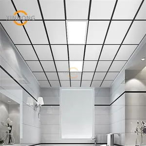 مواد لوحات سقف ثلاثية الأبعاد، ألواح سقف منخفضة بتصميم بلاط ألومنيوم 1x1 يتم توريدها من الصين