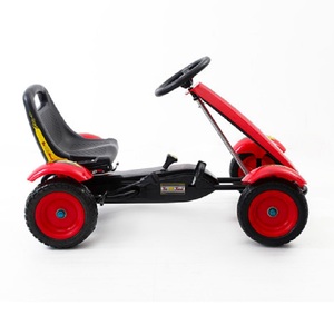 Kart à pédales pour enfants, 4 roues, voiture de course, siège réglable, frein à main, kart à propulsion par les pieds pour enfants - Product Image 4