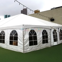 Tente de réception transparente de grande taille pour 100 à 500 personnes, tente de mariage, tente d'événement, imperméable, tendas para eventos, tentes en aluminium pour événements