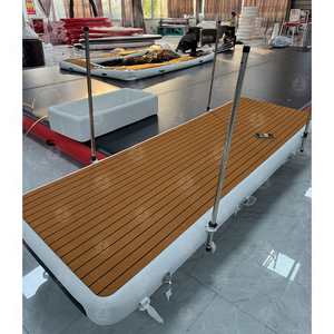 Passerelle flottante gonflable en PVC pour usage commercial, <span class=keywords><strong>rampe</strong></span> d'accès portable pour bateaux en drop-stitch pour marina - Product Image 2