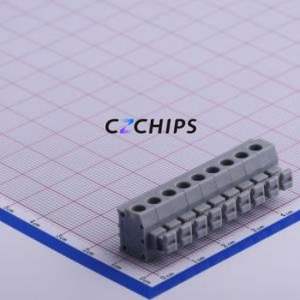KF235-5.0-9P Spring Terminal Block Through hole Component (THT),P=5mm Connector 5mm 9P 9 10A - Product Image 1