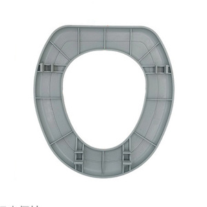 Couvre-siège de toilette Shi Hong noir en plastique souple, accessoire de salle de bain pour la maison - Product Image 3
