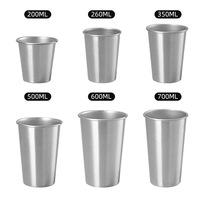Gobelet isotherme premium en acier inoxydable à paroi simple, coloré, 350 ml et 500 ml, avec conception empilable, idéal pour les bars, les boîtes de nuit et les fêtes.