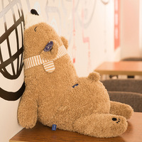 Oreiller en peluche doux en coton PP, ours polaire et pingouin, pour l'hiver, anti-stress, cadeau unisexe pour enfants, animaux en peluche