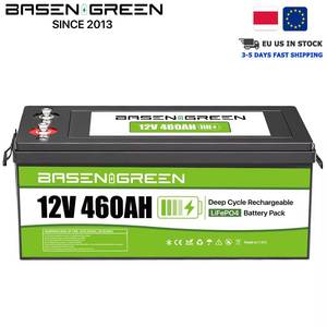 बेसेन ग्रीन यू स्टॉक 12 वी 460 ए लाइफ 4 बैटरी पैक स्टोरेज बॉक्स 230h ip65 गहरे चक्र 200a bms 10 ए चार्जर मुफ्त शिपिंग - Product Image 1