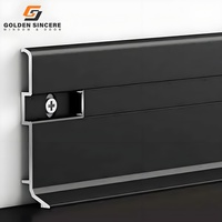 Plinthe en aluminium à LED à revêtement en poudre GS pour l'intérieur des maisons contemporaines