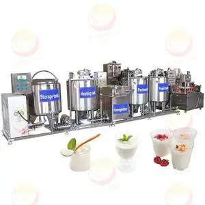 Máquina De Processo De Leite De Laticínios E Queijo Em Pequena Escala 100L Pasteurizador De Leite De Cabra Planta Turnkey Pasteurizador De Leite De Iogurte