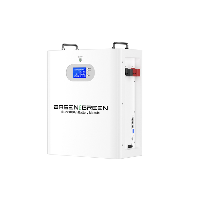 Basengreen 48V 100ah 200ah Lifepo4 51.2v 10kwh 5kwh Solar Home Storage System 6000 Cycle Lithium Ion Wall-Mounted Battery