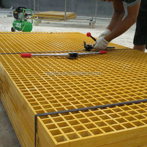 Plateforme en treillis de pultrusion en FRP, durable, en fibre de verre moulée, résistante à la corrosion, surface lisse, passerelle - Product Image 4