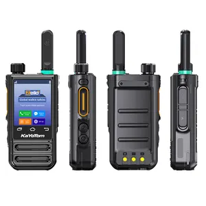 M77 Long Ran Handheld Walkie Talkie GPS WiFi Repeater Zello kartu Sim 4G Android dua-arah Radio 5000K Sim Walker pelari