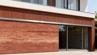 Panel Dinding Batu Fleksibel Pabrik Foshan, Veneer Tanah Merah Tekstur Terakota untuk Dekorasi Dinding Lengkung Restoran