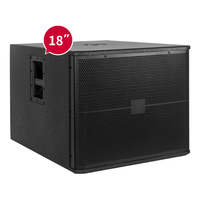 Powered 1200W Stage Party Bass Sub Woofer Passiv Haut-parleur Haut-parleurs 18 pouces Bass Subwoofer Haut-parleurs professionnels