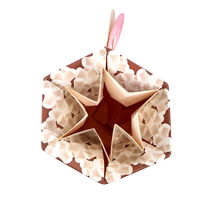 Nouvelle collection de boîtes cadeaux de Noël créatives, personnalisées, écologiques, biodégradables, réutilisables, portables, avec gaufrage, paillettes et pelliculage mat