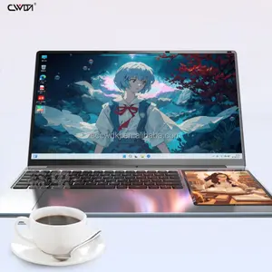 New Design Light Touch Screen Business Office Dual-screen 15.6+7 Inch Laptops