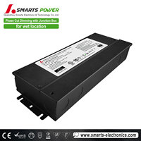 Conducteur LED 120V 277V 24V 12V TRIAC Dimmable Transformateur magnétique LED Gradateur UL Classe 2 avec boîte de jonction métallique