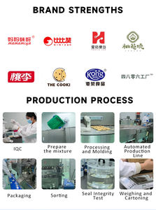 Galletas Cuadradas Pequeñas Comprimidas Directas <span class=keywords><strong>de</strong></span> Fábrica, 5% <span class=keywords><strong>de</strong></span> Natto en Polvo Liofilizado, 3 Sabores, Barra Energética - Product Image 6