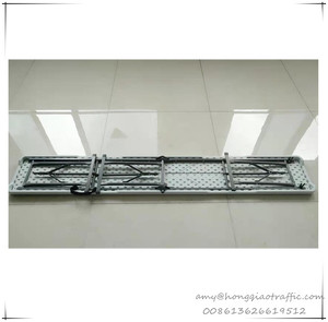 مقعد قابل للطي مقاس 6 قدم 183 سم مقعد بلاستيكي أبيض للحديقة وللنزهات قابل للنقل مقعد للتخييم بالفناء - Product Image 2