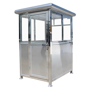 Cabine di Sicurezza Prefabbricate Modulari Portatili in Acciaio Inox per Esterni, Box di Guardia Personalizzati, Chiosco per Pagamento Pedaggio - Product Image 2