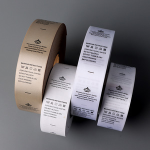 Tùy chỉnh tiếng Anh Trung Quốc Thành phần nhãn cho nhà dệt may may sẵn sàng thực hiện khăn rửa nhãn nước in hình chữ nhật - Product Image 4