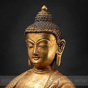 Statue de <span class=keywords><strong>bouddha</strong></span> <span class=keywords><strong>en</strong></span> bronze doré <span class=keywords><strong>ancien</strong></span> pour la décoration de la maison - Product Image 6
