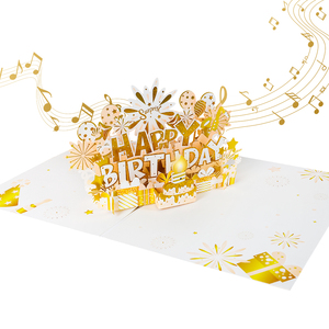 Tarjeta <span class=keywords><strong>de</strong></span> Felicitación Personalizada Winpsheng con Música, Vela LED Soplable y Diseño <span class=keywords><strong>de</strong></span> <span class=keywords><strong>Feliz</strong></span> <span class=keywords><strong>Cumpleaños</strong></span> - Product Image 1
